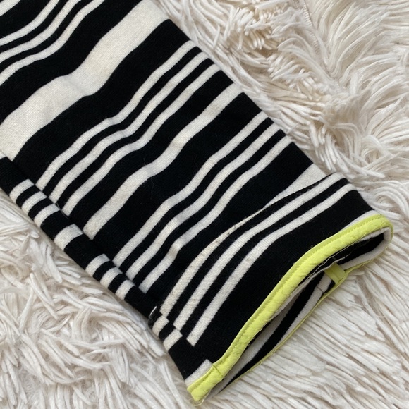 Loft Striped Scuba Brazer ๐ Black White & Lime - Picture 11 of 14